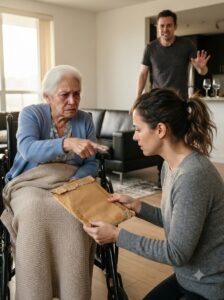 I Wheeled His Mother Into His Mistress’s Apartment—She Asked for a Hidden Folder