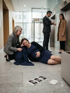 My Husband Left Me Bleeding Downstairs—Until My Lawyer Opened His Forged Folder